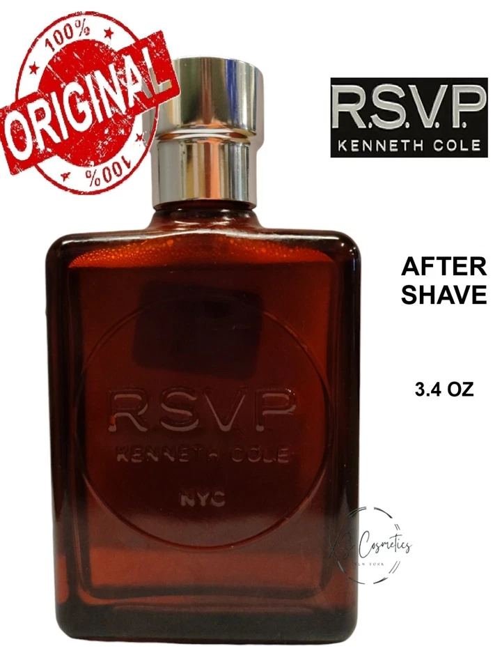 RSVP Kenneth Cole Hombres 3.3/3.4 OZ 100 ml DESPUÉS DEL AFEITADO Fórmula Original Foto 2 de 2