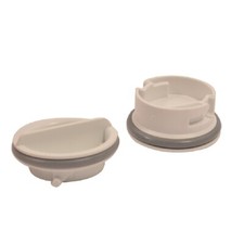 Indesit Dishwasher Rinse Aid Cap Covers x 2 Genuine