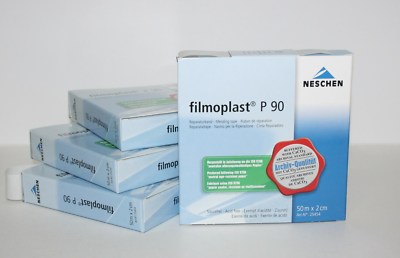 filmoplast P 90 von NESCHEN  2 cm x 50 m im Spender Klebeband säurefrei  weiß