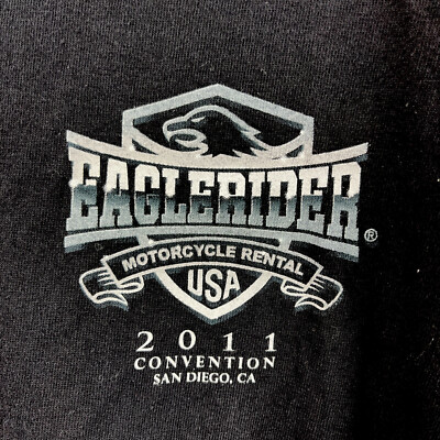 EAGLERIDERS Motorcycle Rental 2011 Convention T Shirt XL