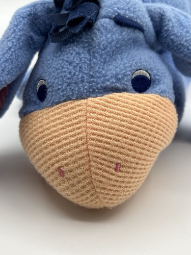 Fisher Price Baby Eeyore Rattle Plush purple Stuffed Animal Toy 12" Vintage 2001 - Picture 5 of 13