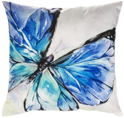 Ganz E1 Garden Home Décor 17.5'' x 17.5''  Butterfly Gallery Pillow ER65106
