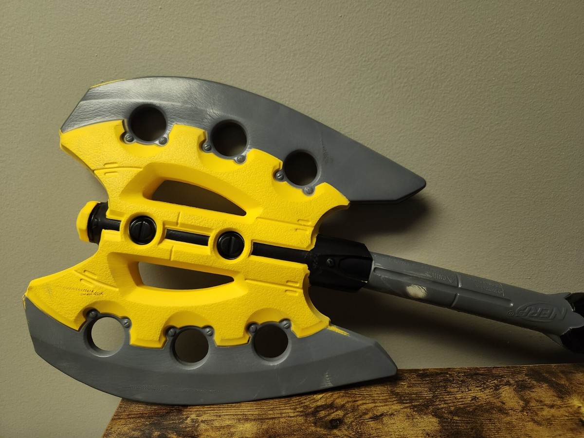 Nerf Battle Axe Weapon N-Force & Master Mace Hasbro Foam Cosplay