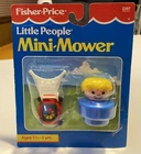 Vintage 1992 Fisher Price Chunky Little People Mini Mower & Boy NEW!