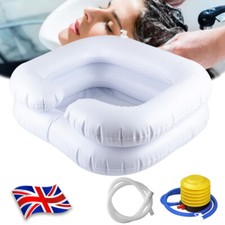 Inflatable Shampoo Basin Wash Hair in Bed Blow up Bowl Hair Washing Aid Basin UK