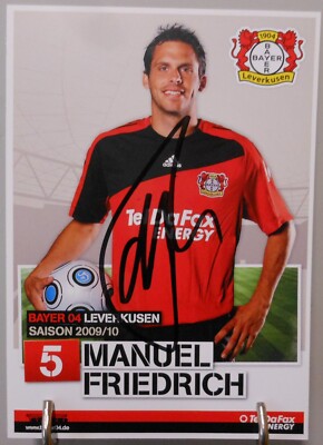 Manuel Friedrich Bayer 04 Leverkusen Autogrammkarte Original Saison 2009/10 #K19