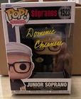 FUNKO POP 1523 Dominic Chianese Signed Sopranos Pop Uncle Junior Beckett Yellow