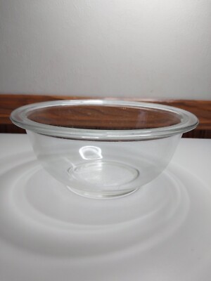 Vtg Pyrex Nesting Mixing Serving Clear Glass Bowl 1 Liter #322 Cooking Baking