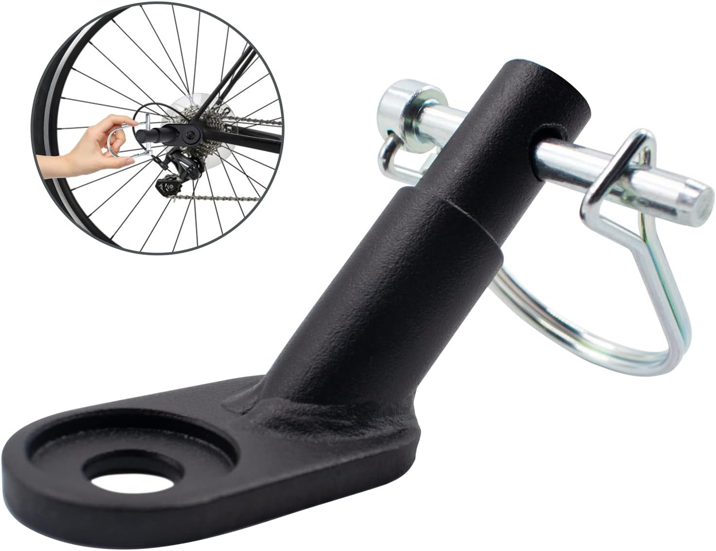 ® Bicycle Trailer Coupler Hitch Black Universal Cycling Adapter Accessories Rear