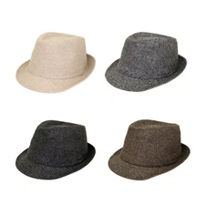 Premium Chevron Zig Zag Fedora Hat - Different Colors Available