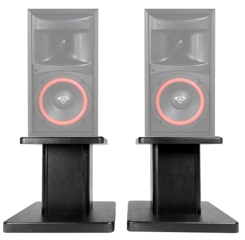 (2) 8” Black Bookshelf Speaker Stands For Cerwin-Vega XLS-6 Bookshelf Speakers - 第 1/7 張圖片