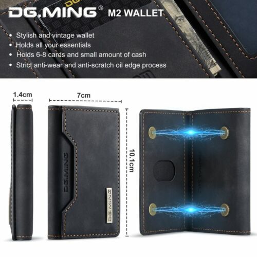 DG.MING 2in1 Wallet Phone Case Luxury PU Leather Holder Cover For OnePlus 9 Pro - Picture 14 of 42