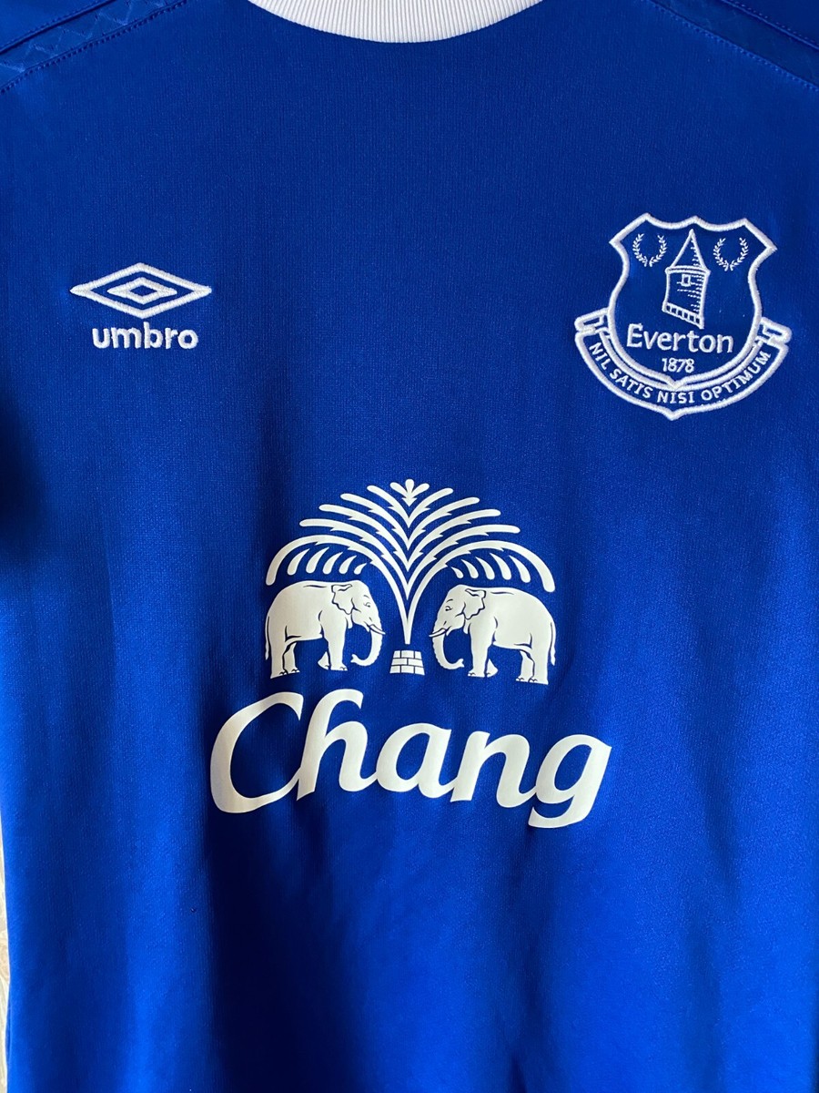 Maillot Domicile Everton 2016/2017 Umbro – Taille M, Manches Longues, Occasion
