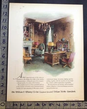 1930 WILLIAM F. WHOLEY OFFICE FURNITURE YORK HUGH COBBETT WILLIAMS ART AD 33643