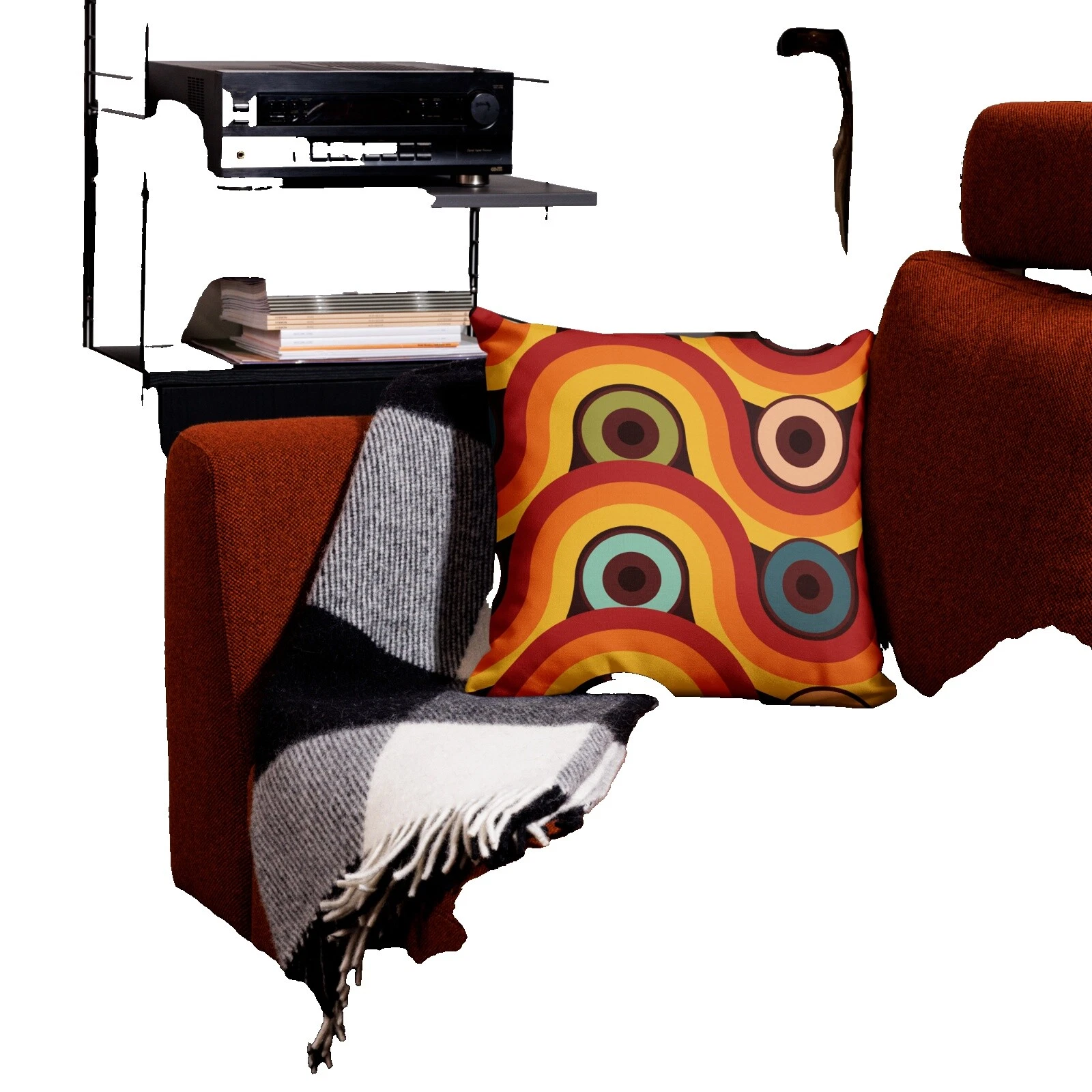 Tropical Geometric 100% Silk Home Décor Pillows