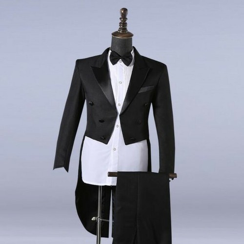 Mens Blazer Suit Dress Prince Swallow 