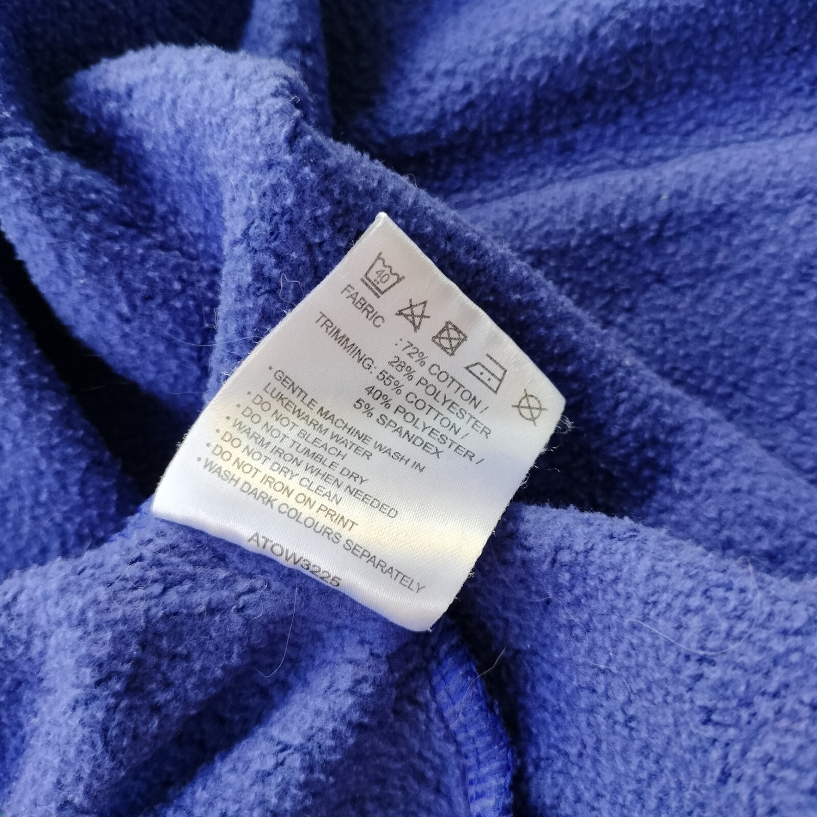 Asics Womens Blue Jumper Hoodie Size 12 Long Sleeve Pullover Sweater Pockets thumbnail 7