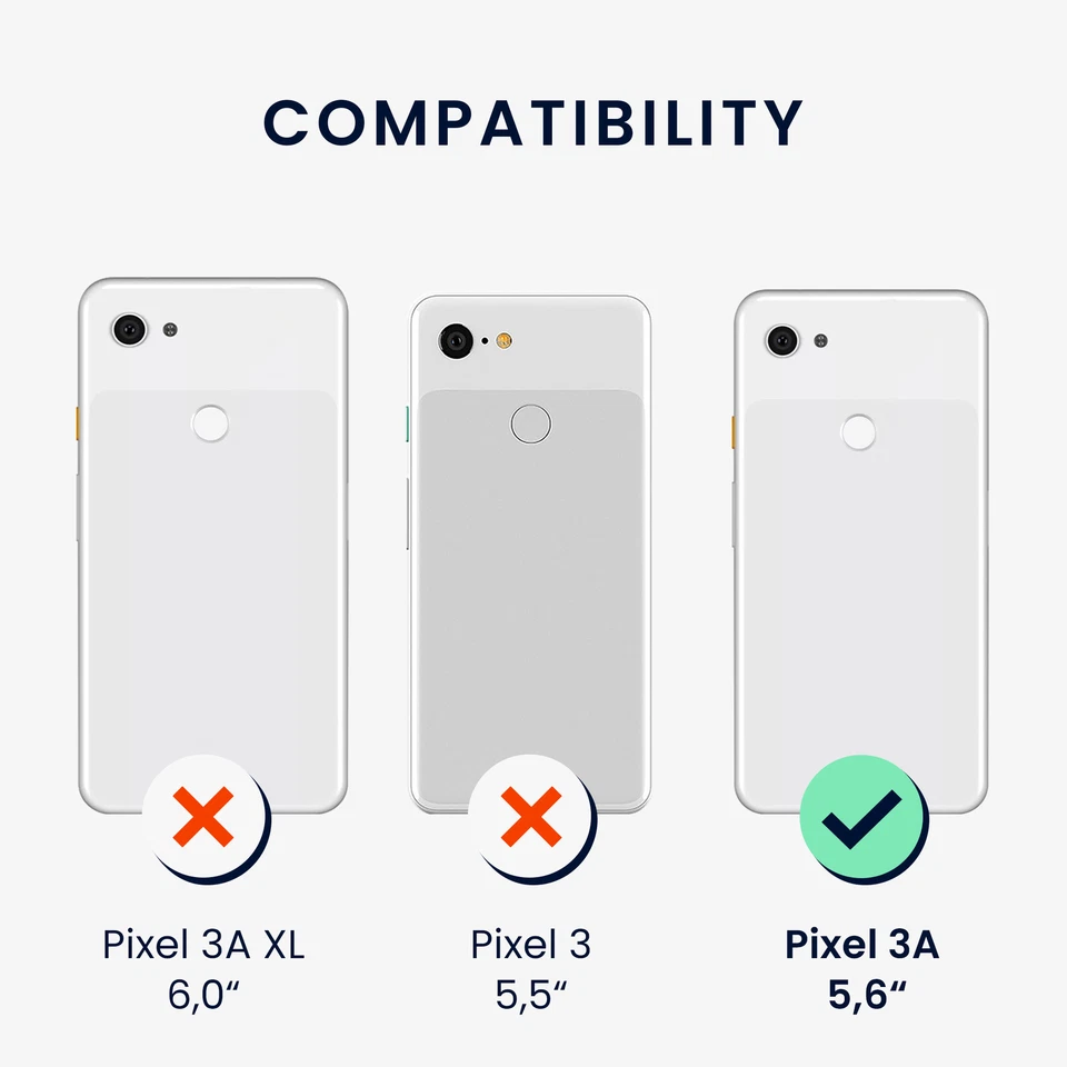 Cover per Google Pixel 3a Custodia Back Case cellulare - Immagine 2 di 4