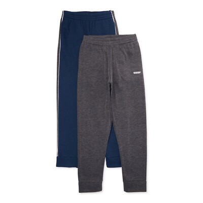 2-PacK Hind Fleece Joggers Pants Boys  Blue/Gray  Pull-On Solid, Size S (4)