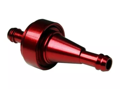 #ad #ad Open Box Bike Tek Cone Shaped Custom Fuel Filter 1 4quot; 6MM Inlet Outlet Red $8.99