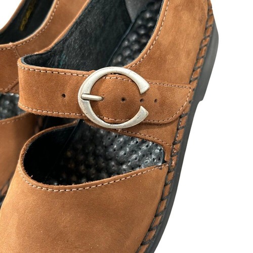 Josef Seibel Brown Air Massage Mary Janes Shoes, Size 38, US 7-7.5 - Picture 2 of 8