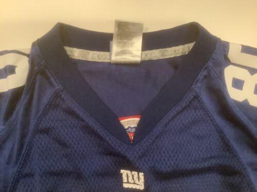 New York Giants Jeremy Shockey 80-NFL Jersey Blue Youth Medium-Reebok Onfield - Picture 3 of 6