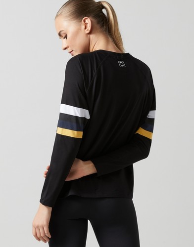 Womens New Lilybod Anna Long Sleeved Top Black Size S - Picture 2 of 5