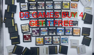 Nintendo DS 3DS Games Pick Choose Bundle Buy 4 Get 1 Free Video Games Free Ship
