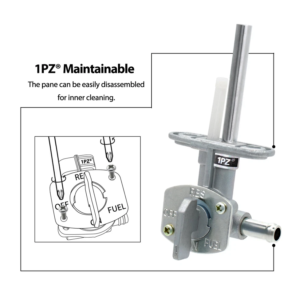 Interruptor de válvula Petcock liga/desliga gasolina combustível para 2001-2005 Yamaha Raptor 660R YFM660R - Imagem 4 de 4