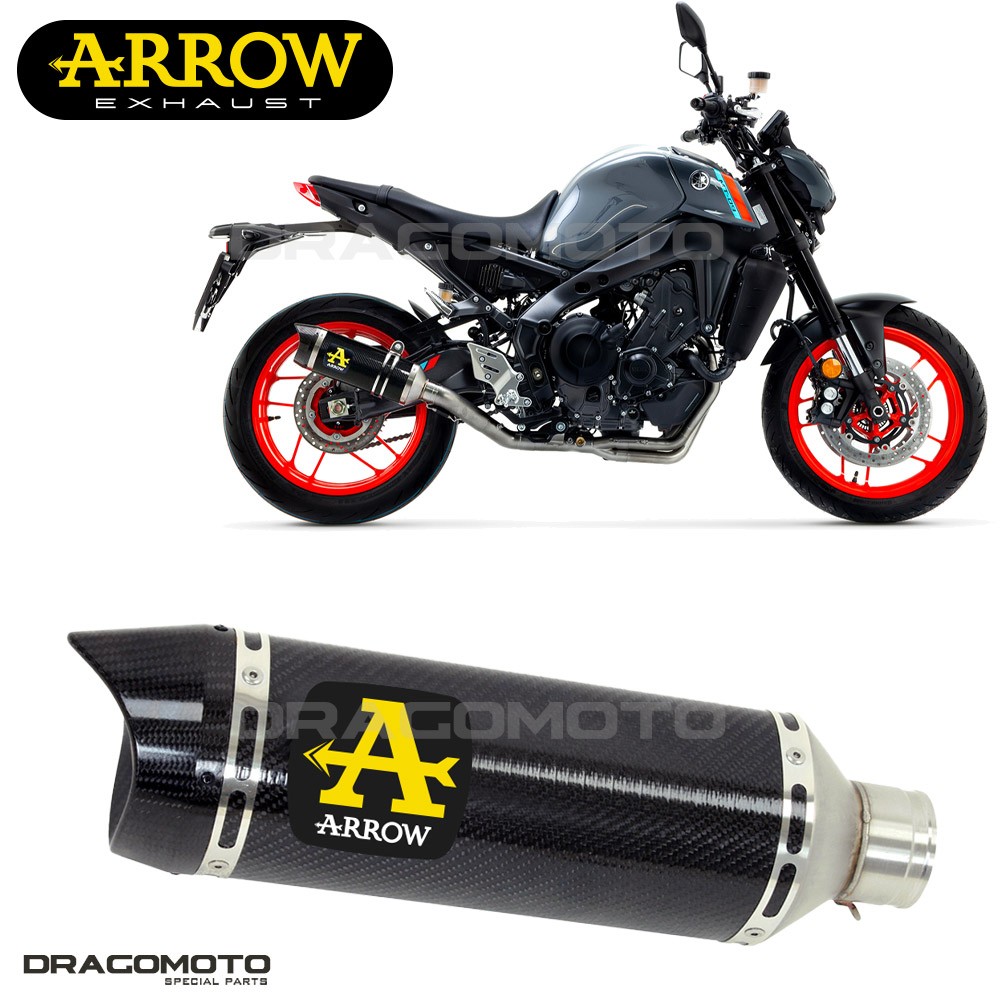 Ligne Arrow Carbone Yamaha MT-09 2021 : Style Racing pour vos Sorties Weekend