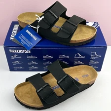 Birkenstock Arizona Birko-Flor Black Sandals Women's Men's - Select Size SALE !!