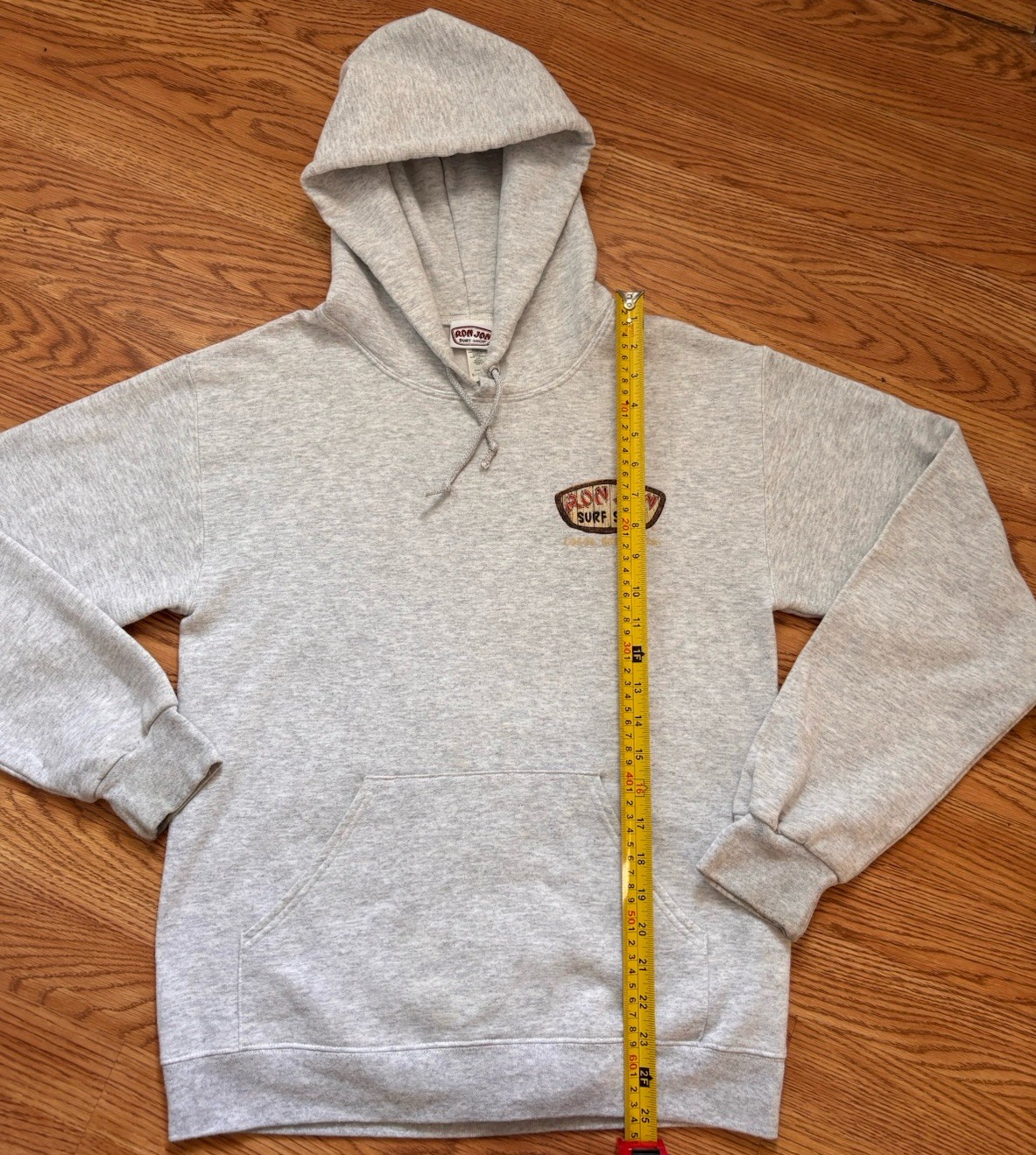 Ron Jon Surf Shop Gray Hoodie Pullover with Graphic Print Size S