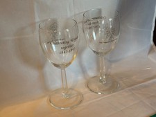 1997 Roy Rogers Museum Dale Evans Collectible Wine Glass x2 Vintage Western