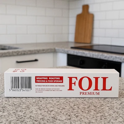 DOWELL ONLINE Prowrap Professional Kitchen Aluminium Catering Foil 300mmx75m Food Cover, Food