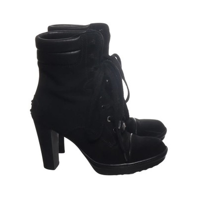 Tod's, Stiefeletten, Größe: 37 1/2, Schwarz, Damen #HeQ