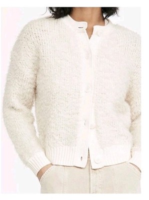 Alex Mill Binky Cardigan Ivory XS Merino Wool Neutral Button Front