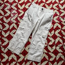 Vintage Y2K Ralph Lauren Cargo Pants Women s White As Is Stains Nautical