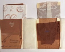 Vintage Flat Knit Seamed Stockings 4 pairs sz 10M Clausner More