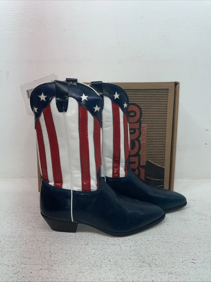 New Youth Flag Laredo Cowboy Boots. 1644 4 M. 22-87 - Image 4 of 4