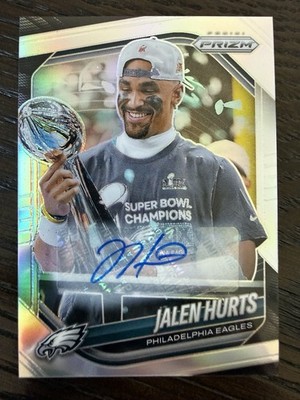 2025 Jalen Hurts Panini Prizm Silver Auto SP Super Bowl MVP Eagles