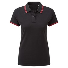 Image of Asquith & Fox Womens/Ladies Classic Fit Tipped Polo  RW6644