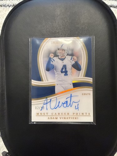 2023 Immaculate Collection Adam Vinatieri On Card Auto Auto /49