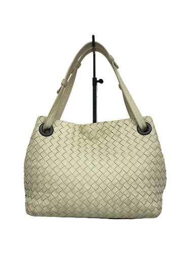 BOTTEGA VENETA handbag leather Beige plain Used