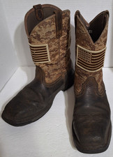 ARIAT Men  s Size 10 EE WorkHog Patriot Steel Toe Work Boot   Durable Boots