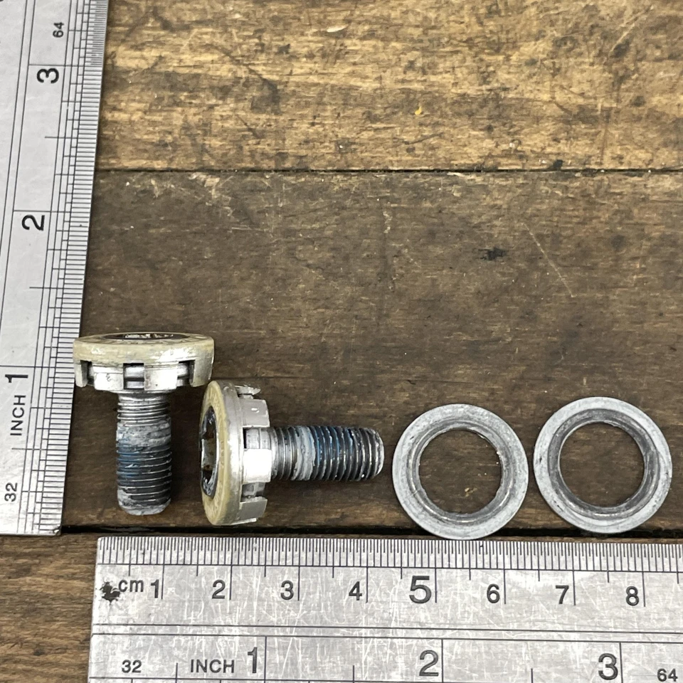 Vintage Campagnolo Crank Arm Bolts Set Made in Italy Brev Int w/Washers 35g - Image 3 of 4