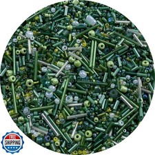 90g Mix Glass Seed Tube Bugle Spacer Beads, 3000pcs Multi Size 1.5-4.5mm Glas