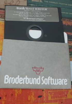 Bank Street Writer (Broderbund 1986) Commodore 64 (Disk) works 8-bit classic