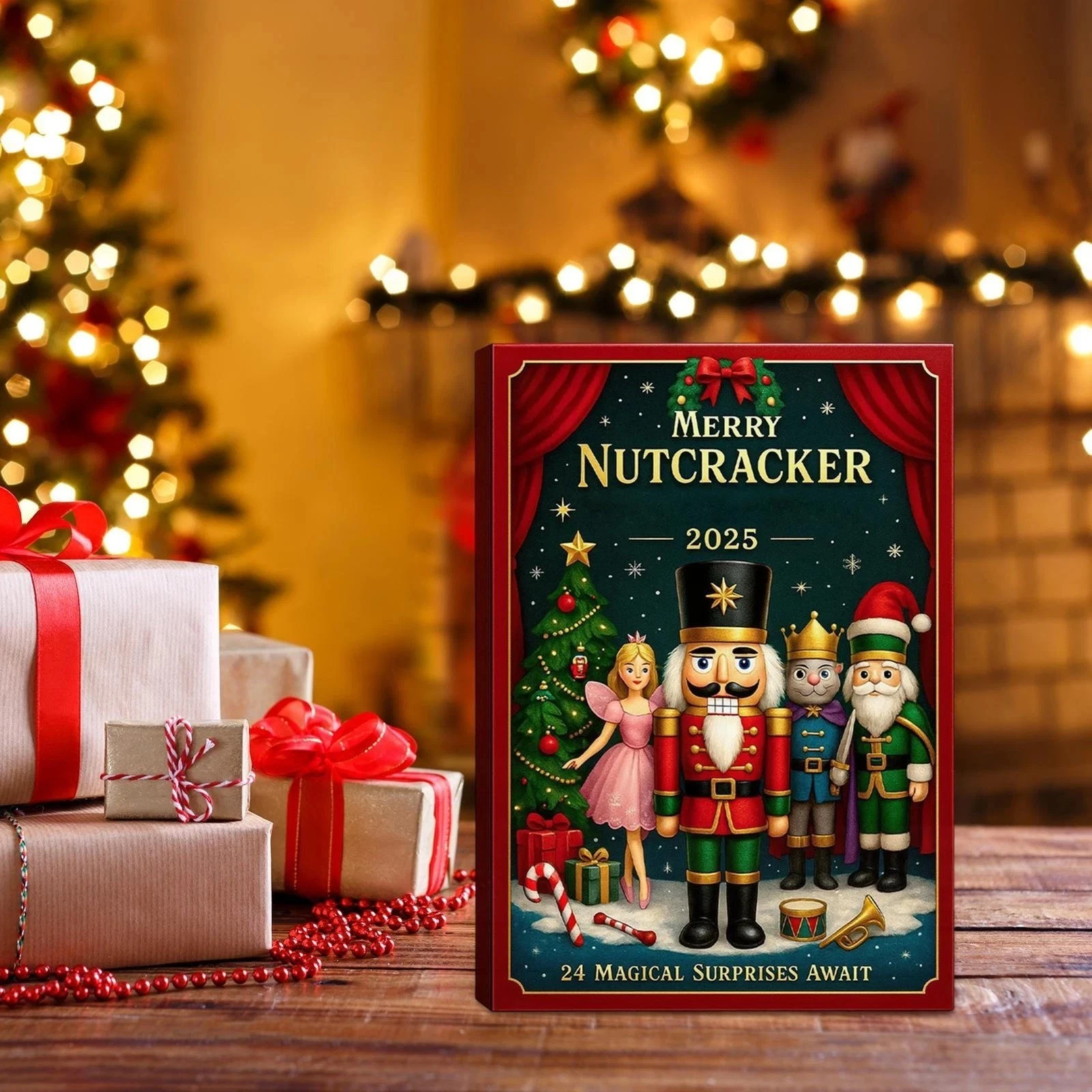Merry Nutcracker Advent Calendar 2025 24-Day Christmas Countdown Calendar