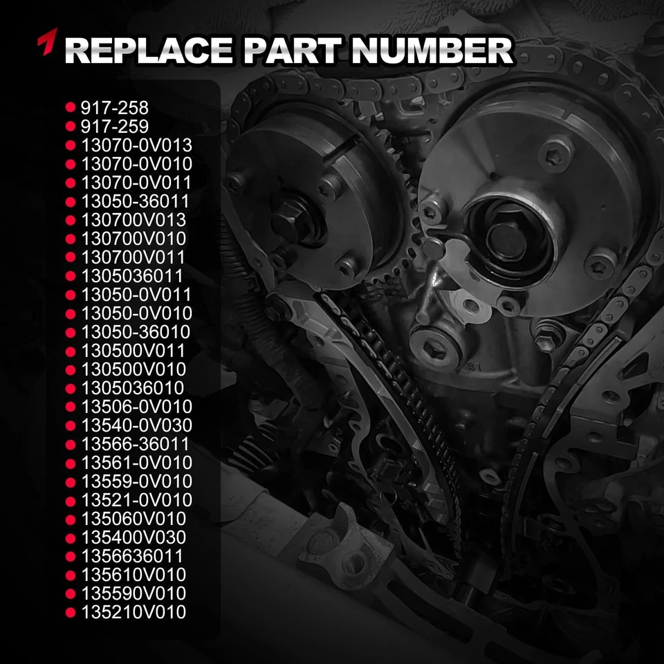 Timing Chain Kit for Toyota Camry Rav4 Venza Avalon Highlander Scion tC 2.5 2.7L Foto 3 de 4