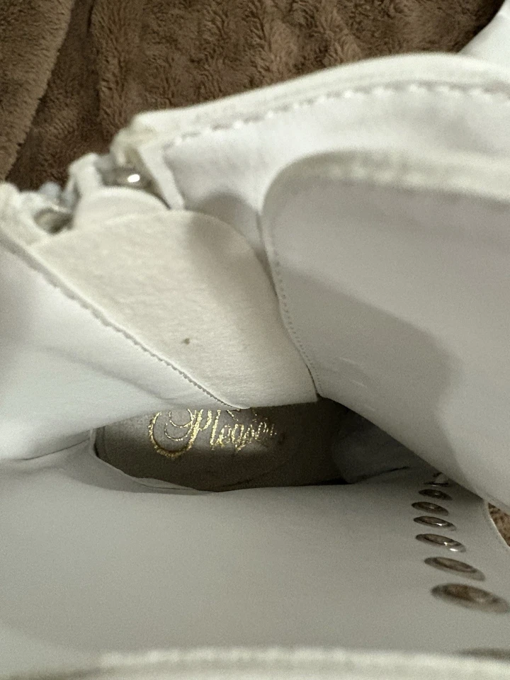 Bota hasta la rodilla Pleaser Flamingo-2023 8" tacón blanco con cordones imitación cuero elige Foto 4 de 4